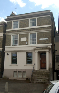 1 Goldington Road in May 2009 - note the steps on which Frederick Budd sat